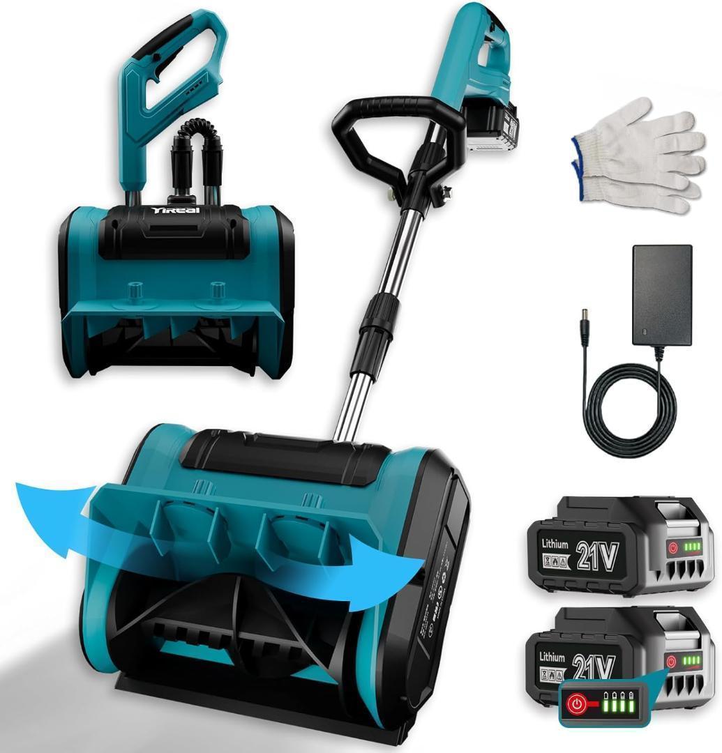 大特価⭐ 電動除雪機　除雪方向調整可　安全スイッチ　ハンドル調節　投射距離8m