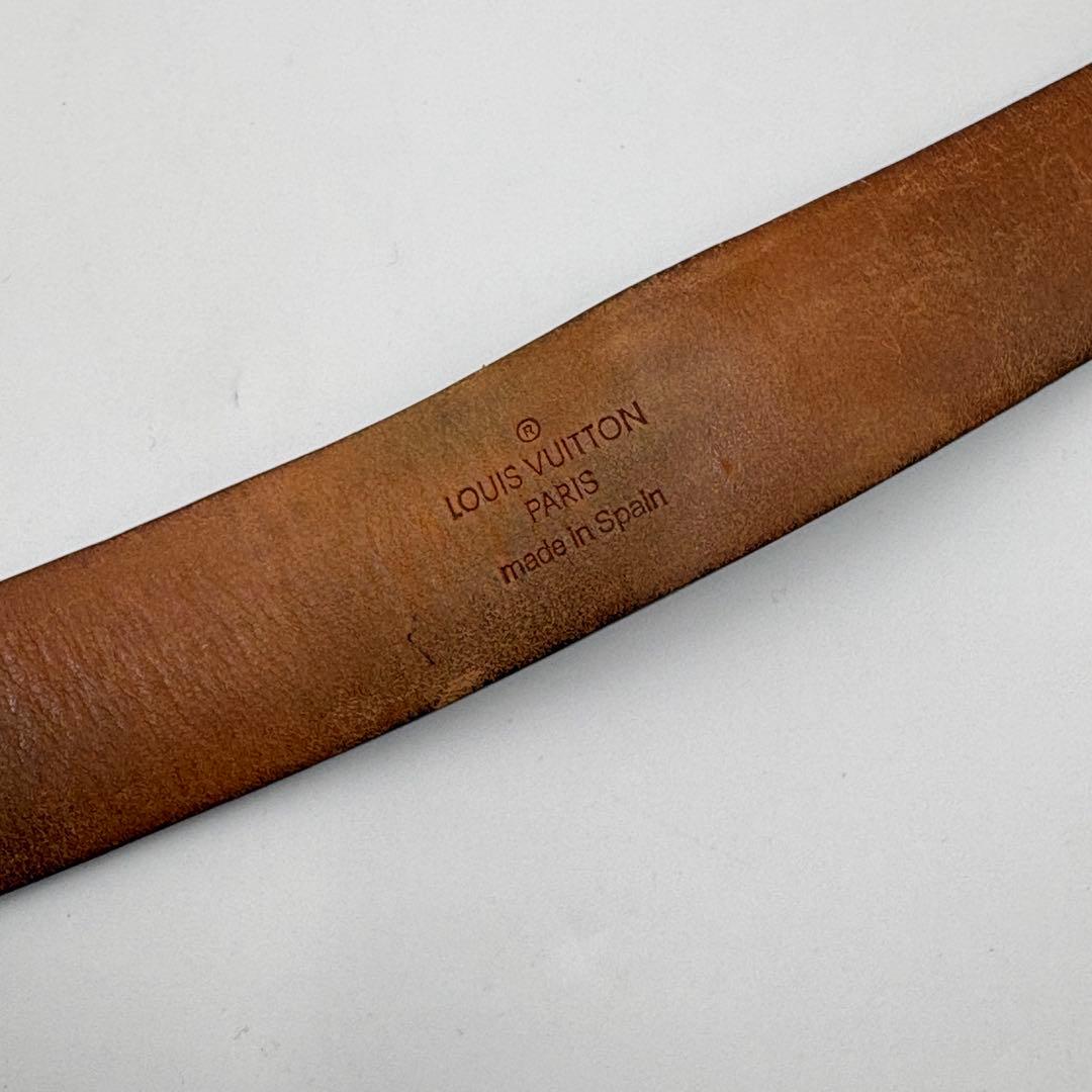 ふー様ルイ・ヴィトンサンチュール・キャレ ダミエ・エベヌ M6802