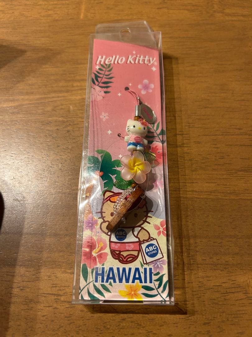 希少　ハローキティ ハワイ ストラップ ハローキティ ご当地ストラップ ハワイ ワイキキ 3487ハローキティ
