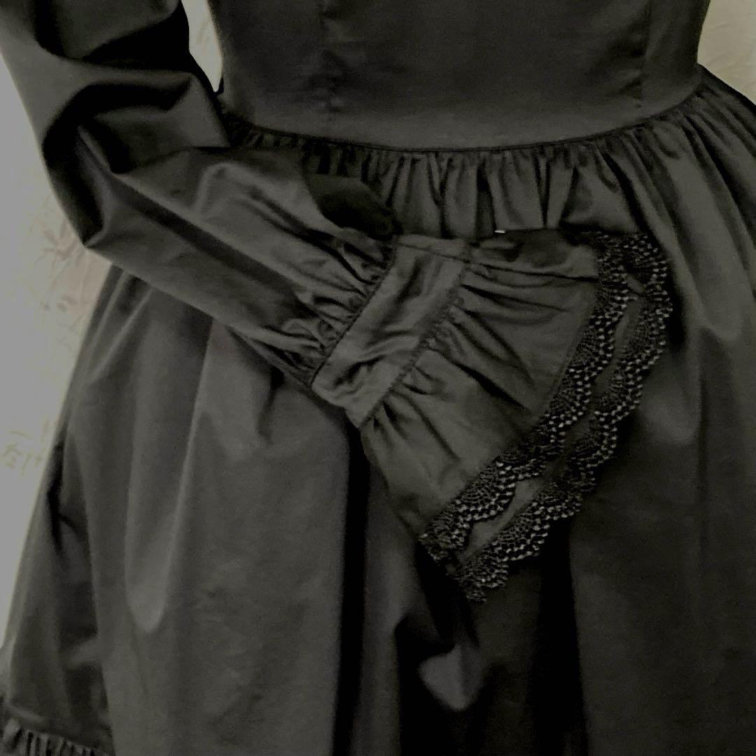 アンドロミオ ロリータ ワンピース 黒 ゴスロリ 長袖 膝丈 - メルカリ