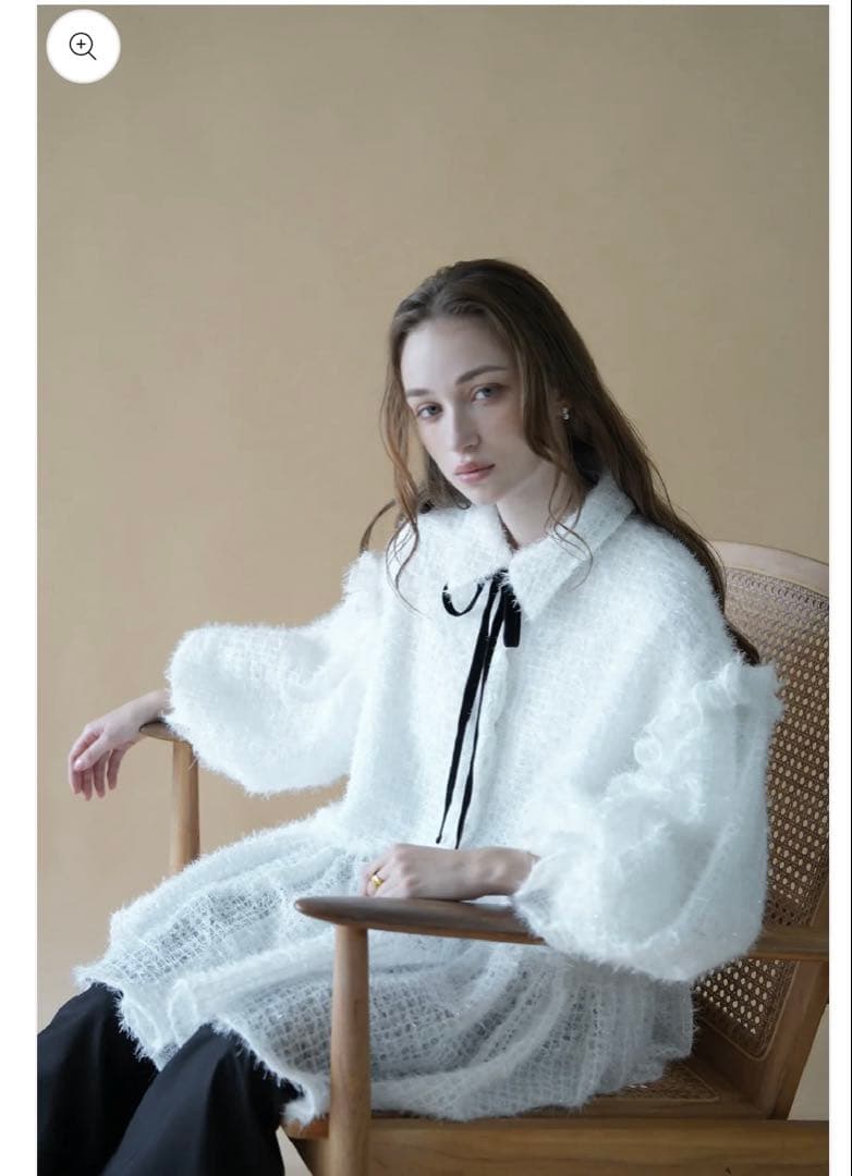 トップス acka fluffy volume blouse