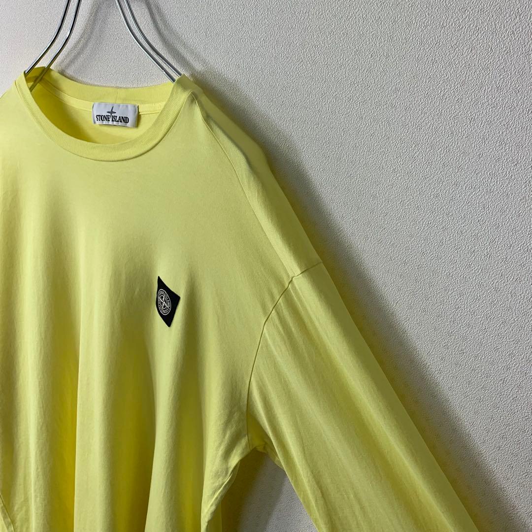 20AW STONE ISLAND ロンT イエロー L ワッペン刺繍 トルコ製 - メルカリ