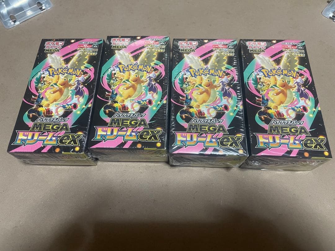 ポケモンカード メガドリームex 4BOX 。新品未開封 シュリンク付き MEGAドリームex 新品未開封 シュリンク付き BOX ポケモンカード