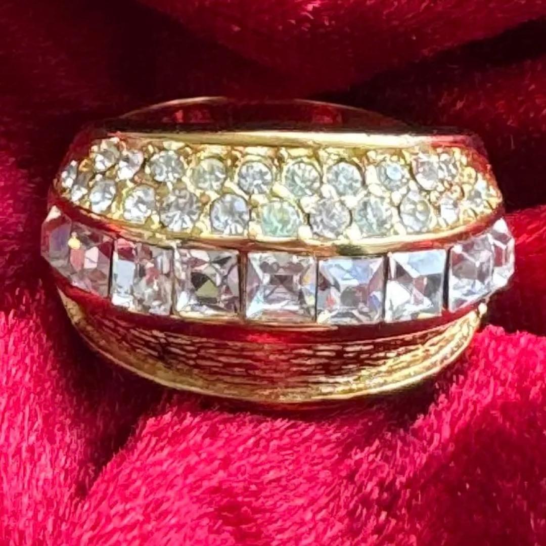 【希少】Diorヴィンテージ リング ゴールド フリーサイズ 現状12号#145