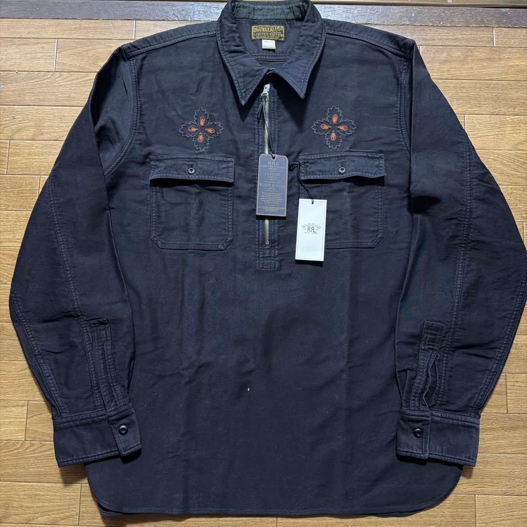 ダブルアールエル バイク刺繍 プルオーバーシャツ XL - メルカリ