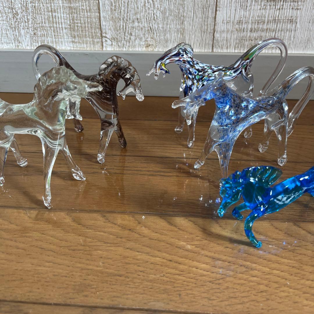 ベネチアングラス MURANO ムラノ 馬 - メルカリ