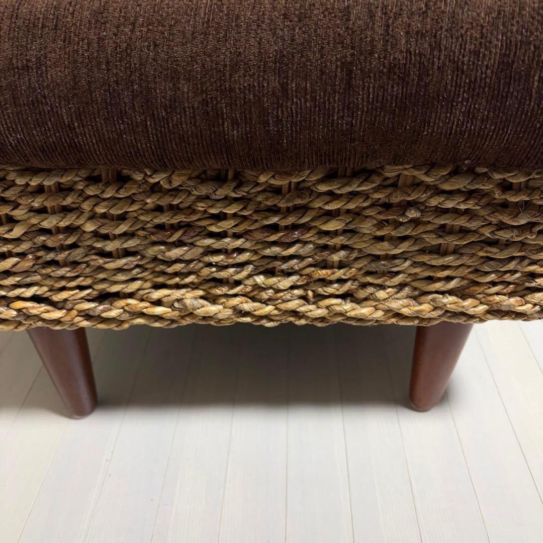 アバカ オットマン 北欧 リゾート風 アジアン スツール ウォーター