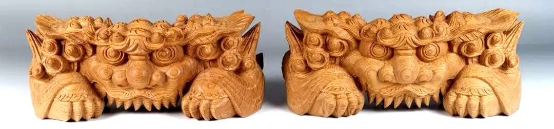 木彫 獅噛】2個セット 獅子噛み 鬼板 だんじり 地車 曳山 山車 祭り