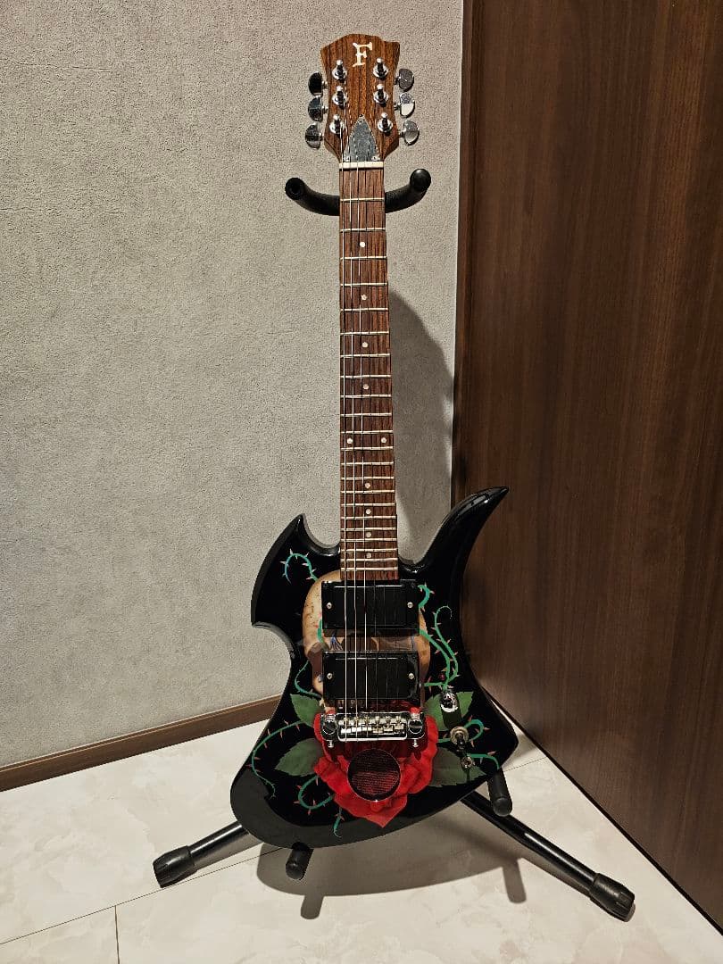 FERNANDES hideモデル ミニ ギター 薔薇髑髏 SKULL ROSE - メルカリ