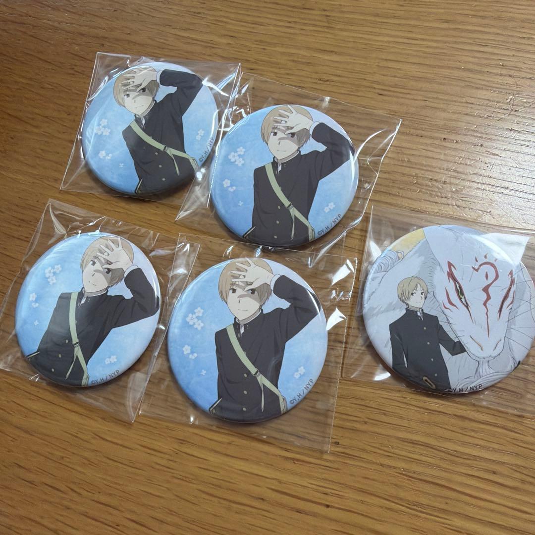劇場版 夏目友人帳 風薫　缶バッジ 夏目貴志　斑　セット　まとめ売り