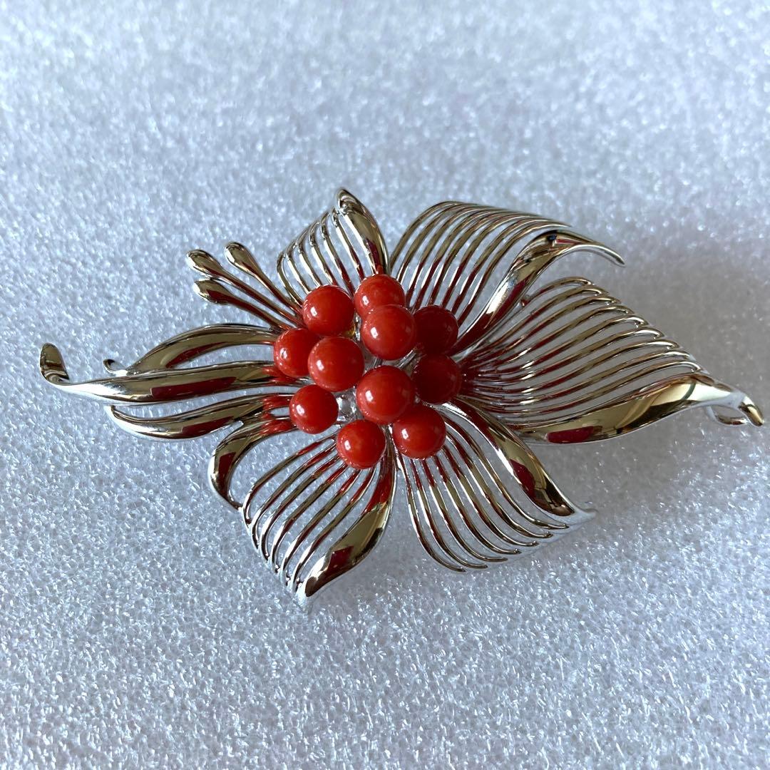 赤珊瑚 ブローチ&ペンダント (0094) - メルカリ