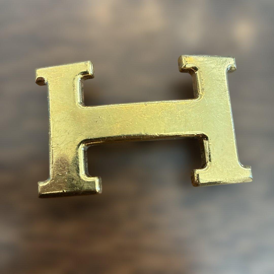 Y*様 HERMES エルメス Hバックル ベルト ゴールド
