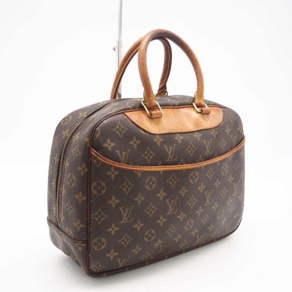 LOUIS VUITTON ハンドバッグ モノグラム ドーヴィル ブラウン 茶