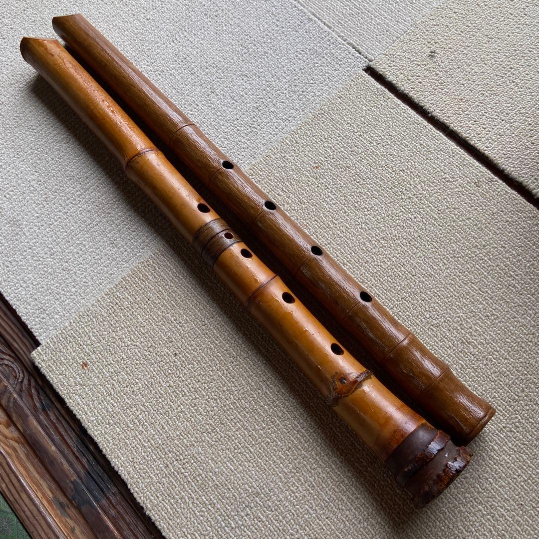 247尺八2本　一尺八寸管