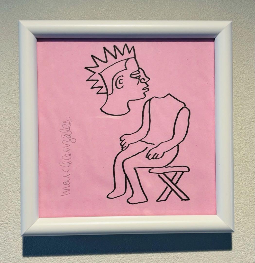 mark gonzales マークゴンザレス 原画 gonz 額入　直筆サイン