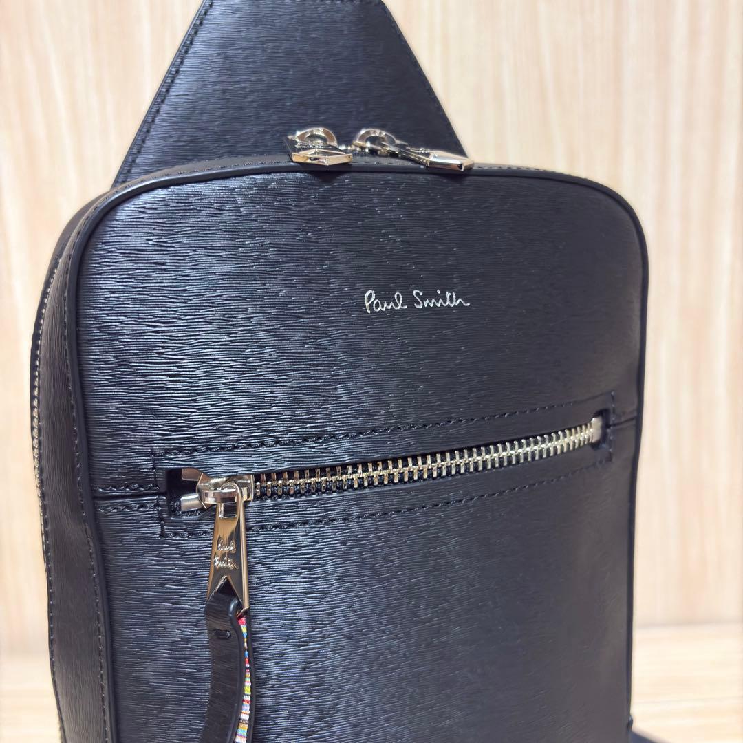 美品】ポールスミス オールレザー ボディバッグ ワンショルダー APS544