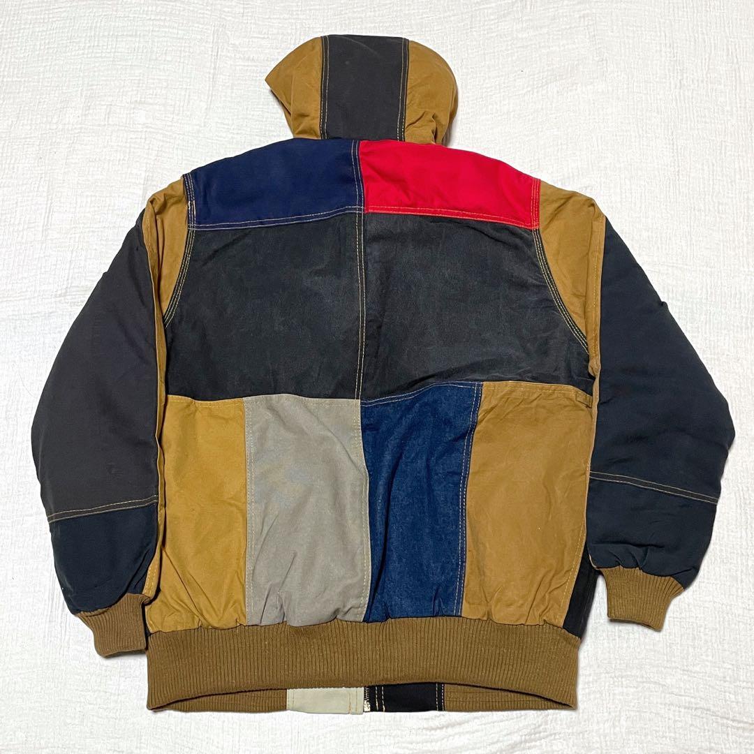 90s カーハート リメイク 再構築 パッチワーク アクティブジャケット