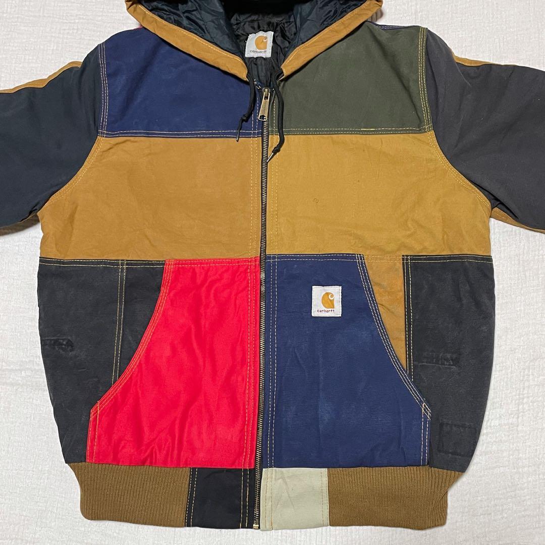 90s カーハート リメイク 再構築 パッチワーク アクティブジャケット