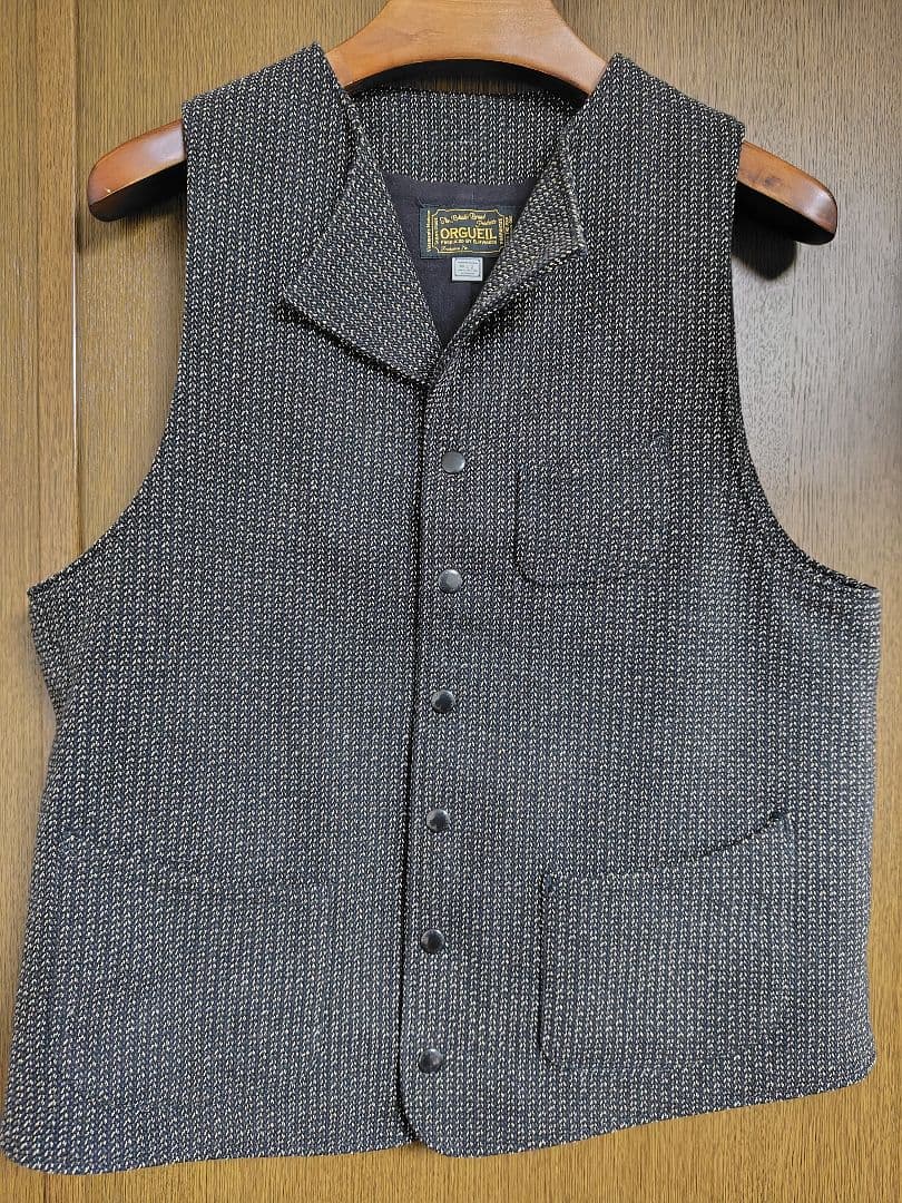 純*醸様 ORGUEIL ビーチクロスベスト　OR-4052　サイズ42 ORGUEIL（オルゲイユ） OR-4052 ビーチクロスジレ/ベスト [ BEACH