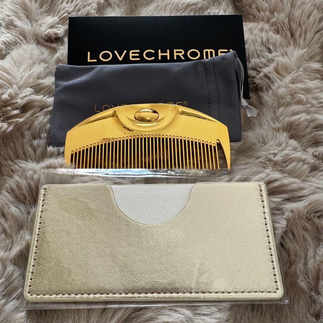 LOVECHROME ラブクロム　K24GPツキ ゴールド　コームケース付き
