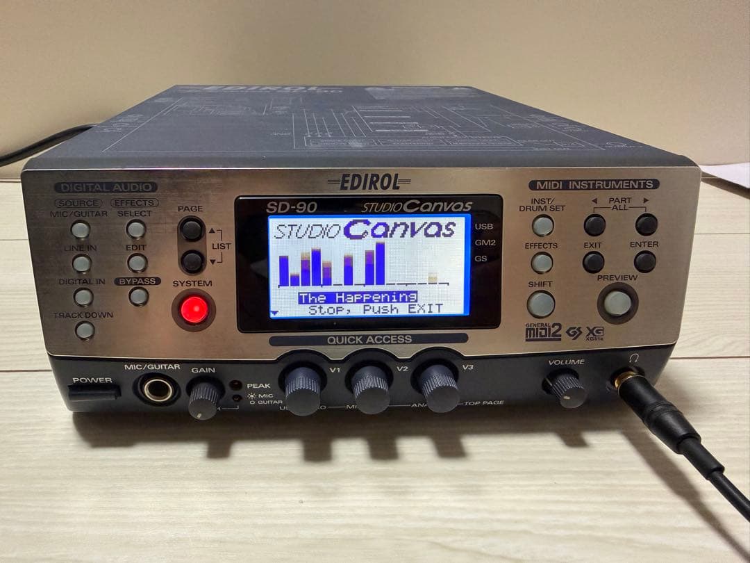 DTM・DAW Roland EDIROL STUDIO Canvas SD-90 Roland Edirol Studio Canvas Sd-90 Midi Gm2 Synthesizer Half Rack