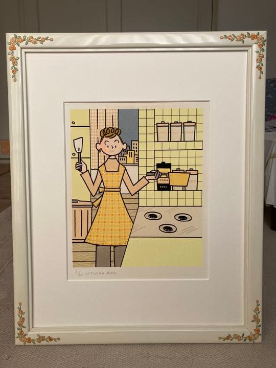 上田三根子イラスト　シルクスリーン　3/20エディション