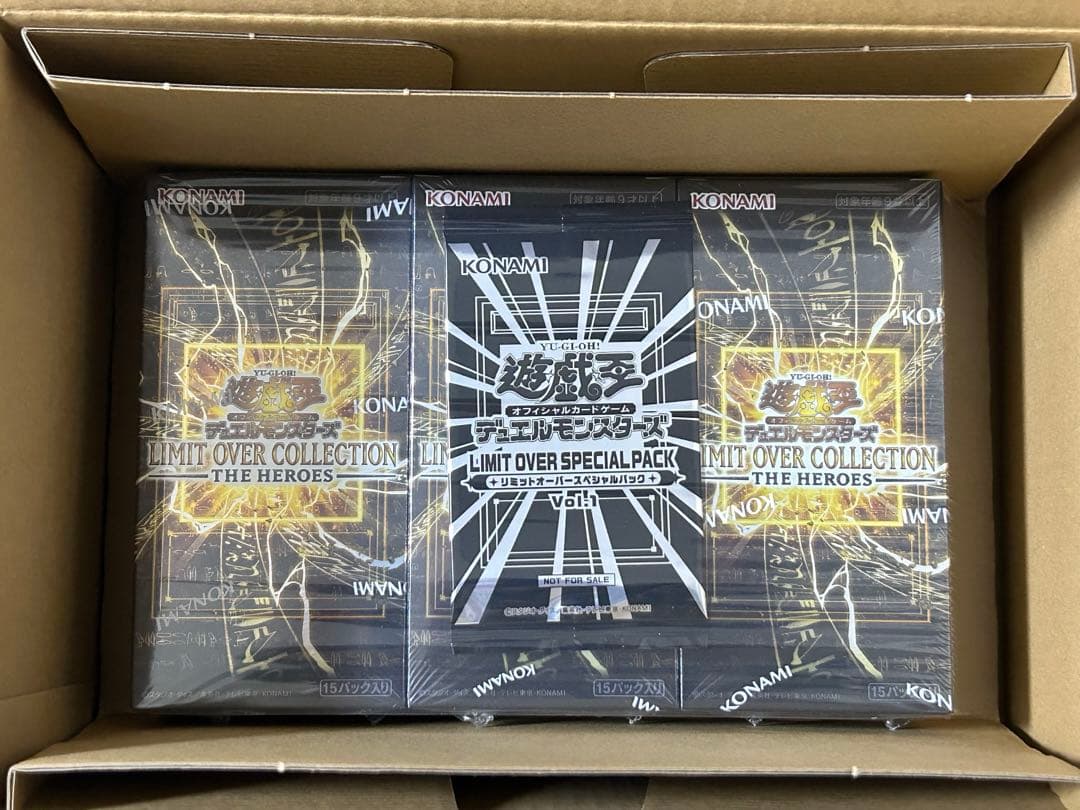 遊戯王 リミットオーバーコレクション シュリンク付き 3BOX プロモ