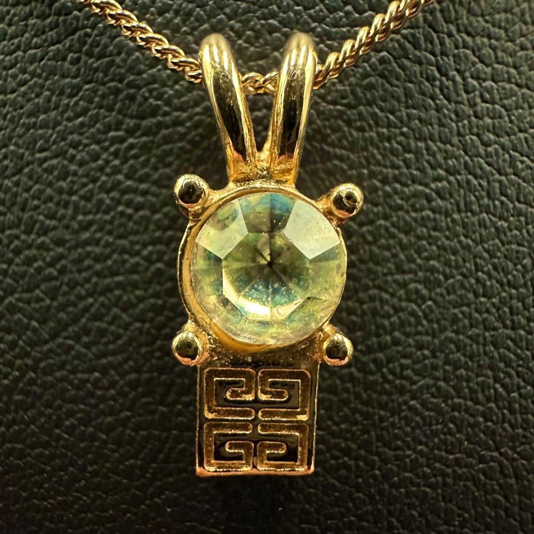 GIVENCHY ジバンシー ネックレス ゴールド ラインストーン 48 - メルカリ