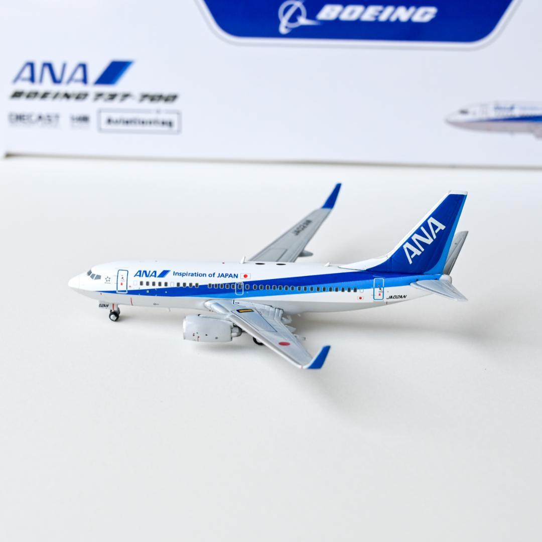 セット】ANA B737-700 + タグ キーホルダー 1/400