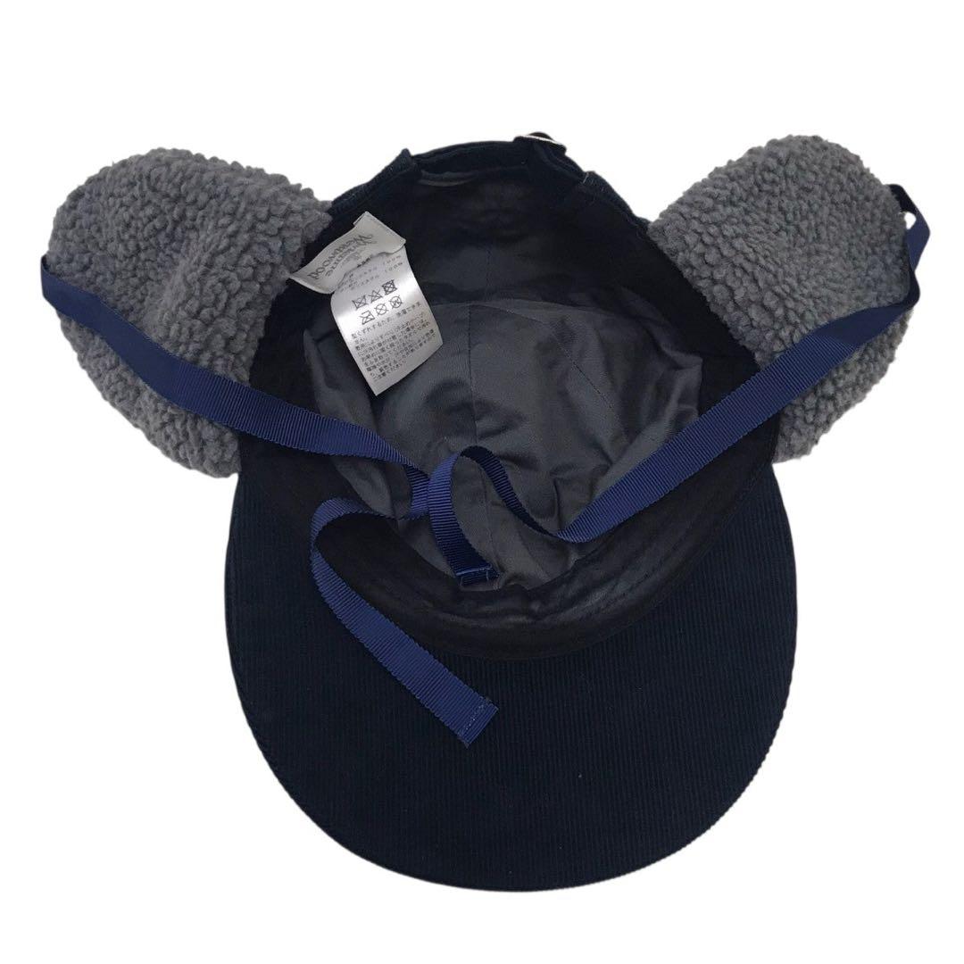 ヴィヴィアン・ウエストウッド コーデュロイ×ボア フラップキャップ