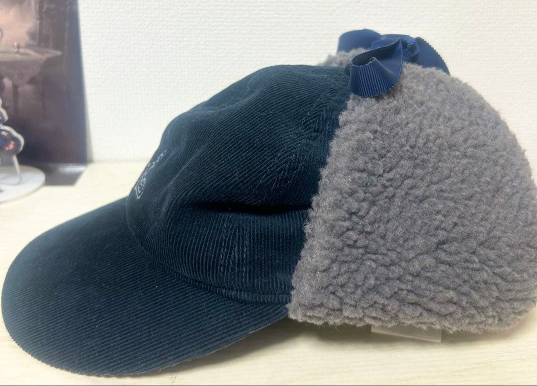 ヴィヴィアン・ウエストウッド コーデュロイ×ボア フラップキャップ