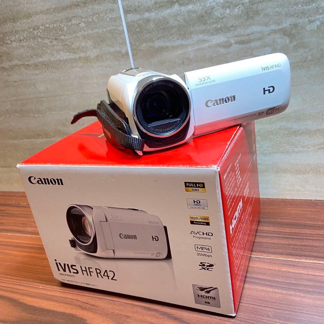 Canon デジタルビデオカメラ iVIS HF R42 ほぼ新品 3463