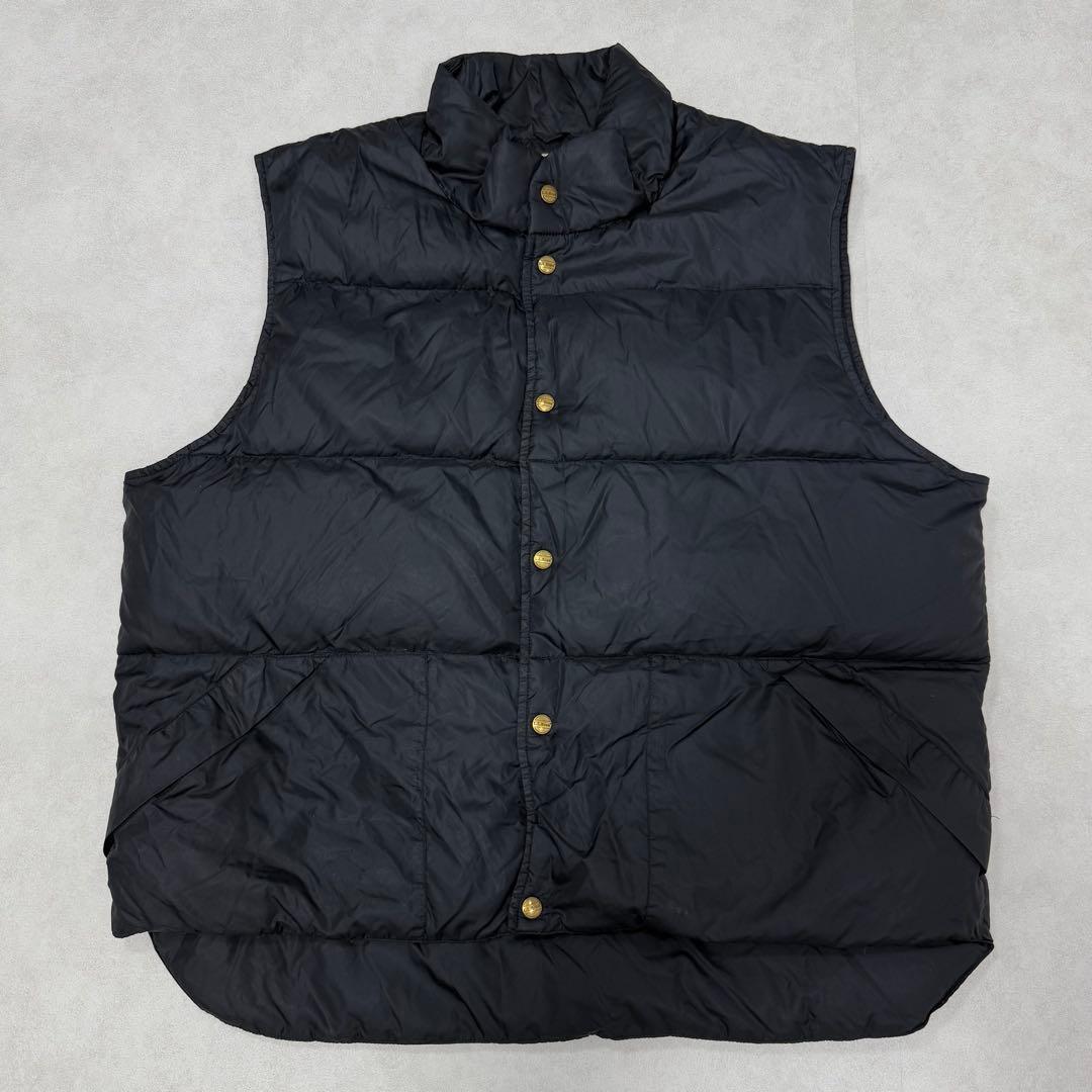 古着 80s エルエルビーン ダウンベスト ジャケット ブラック 黒 ② 80s 90s エルエルビーン ダウンベスト パッカブル ブラック ジャケット