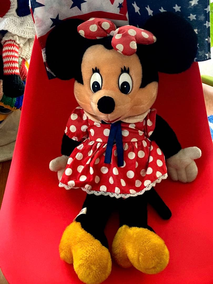 ミニーマウス☆ぬいぐるみ☆レトロミニーマウス☆昭和レトロ☆ミッキー