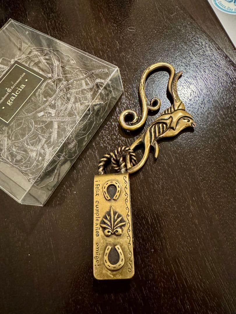 希少ガルシアgalcia マネークリップ キーホルダー真鍮アガベスワロー蹄鉄