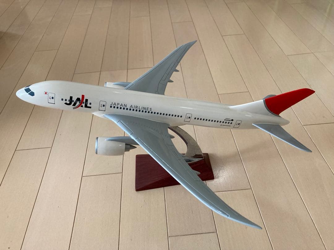 JAL 航空機モデル ボーイング787 太陽のアーク　飛行機　模型 JAL ギブアウェイ＝搭乗記念品ポストカード『太陽のアーク