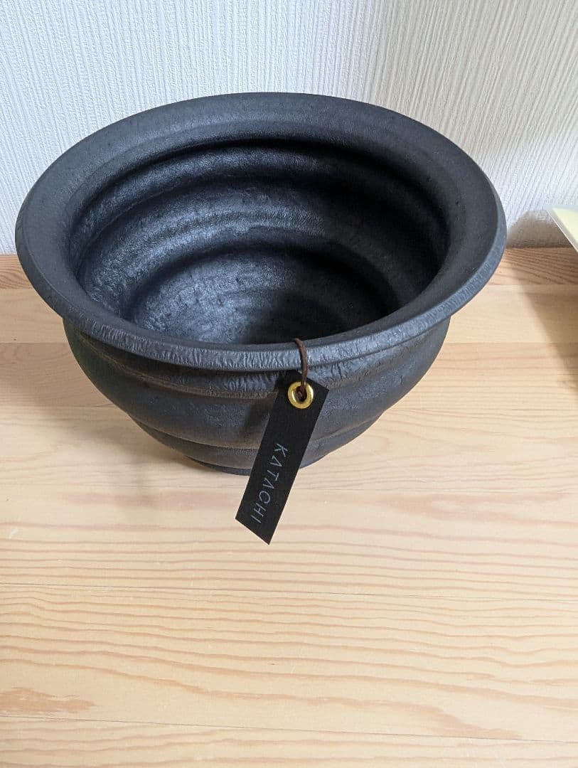 カタチ製作所 Mederu pot ベル Lサイズ レザーブラック - メルカリ
