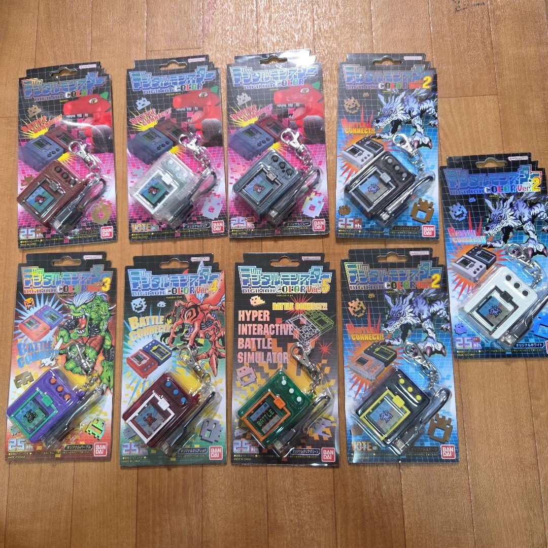 新品未開封　デジタルモンスター color Ver.1〜5　色紙 抽選販売】デジタルモンスターCOLOR （オリジナルクリア／Ver.2