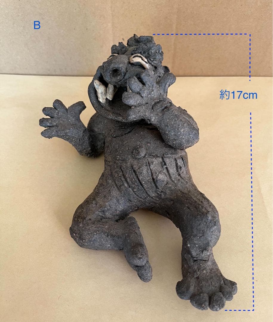 東大寺別当 清水公照作 泥仏一対 2体セット アート作品 どろぼとけ