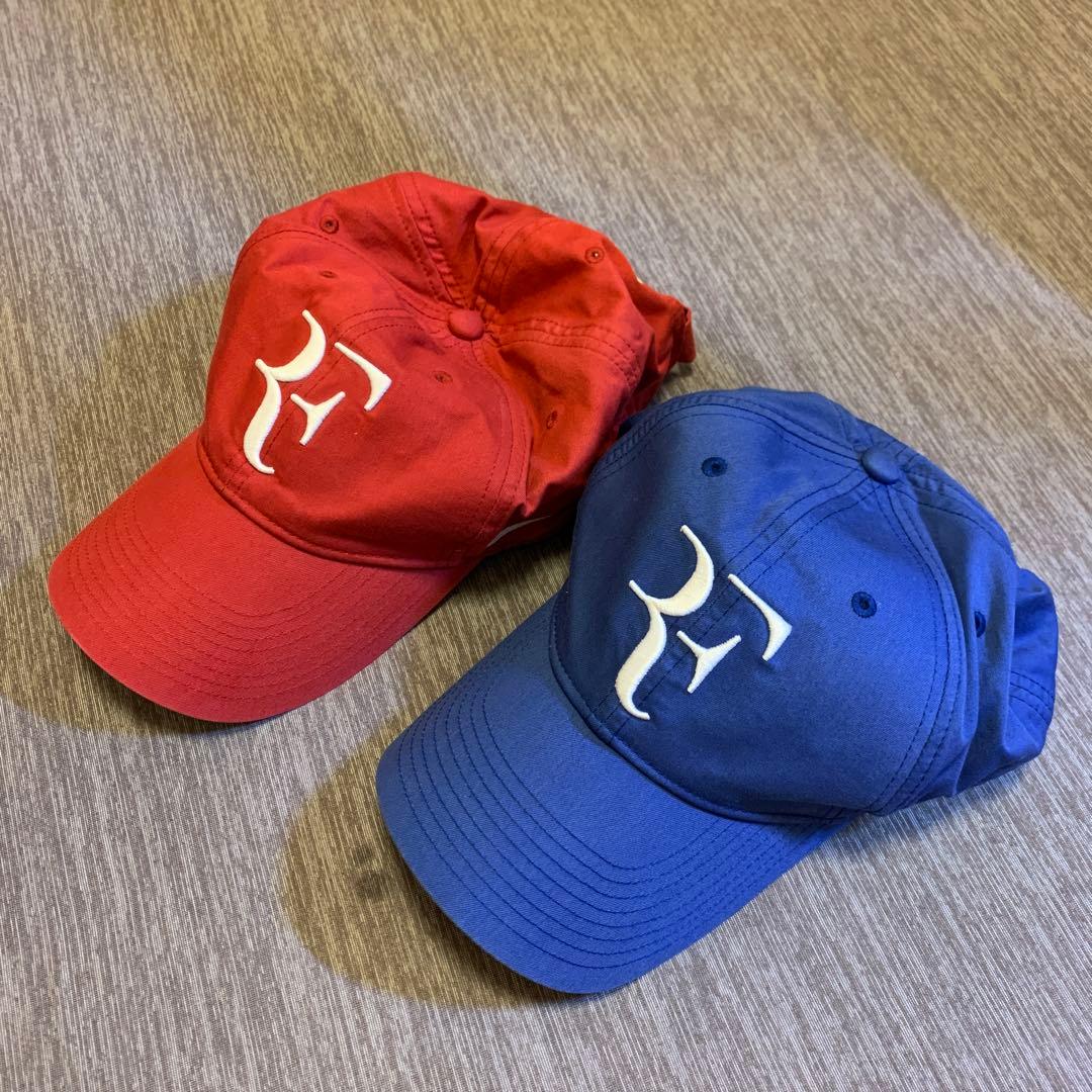 フェデラー　キャップ　赤、青セット　NIKE製レア