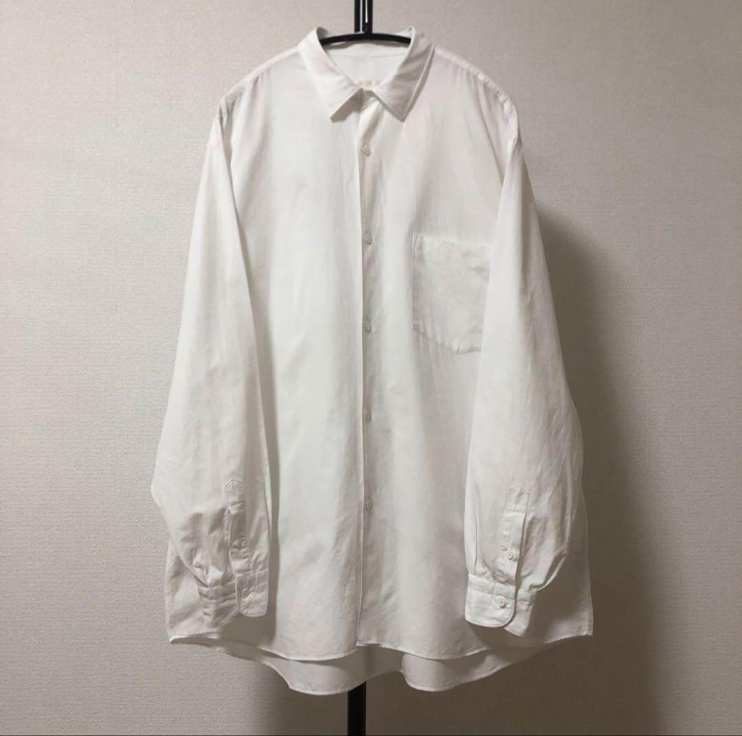25ss新型試着のみ✨サイズ2 コモリシャツ 白 comoli - メルカリ