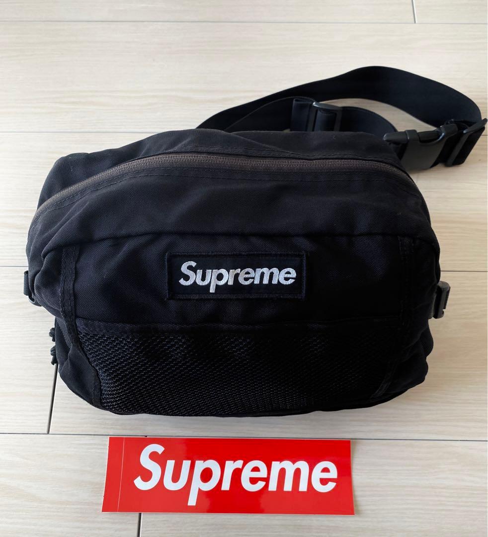 ブラック Supreme ウエストバッグ Box Logo