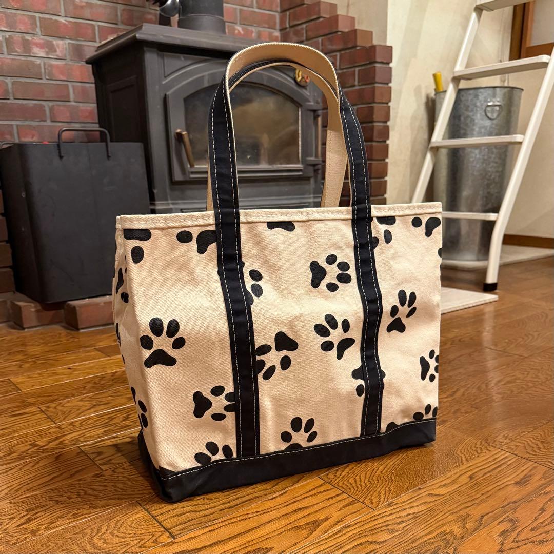 ☆90s数量限定 エルエルビーントートバッグ レア 足跡 肉球/手形