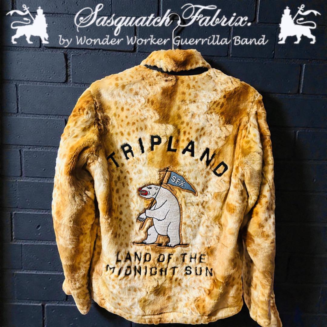 Sasquatchfabrix. レオパードジャケット M ヒョウ柄 PUMA（プーマ）の「PUMA プーマ 597915 M WILD P19 FZ POLAR FLEECE