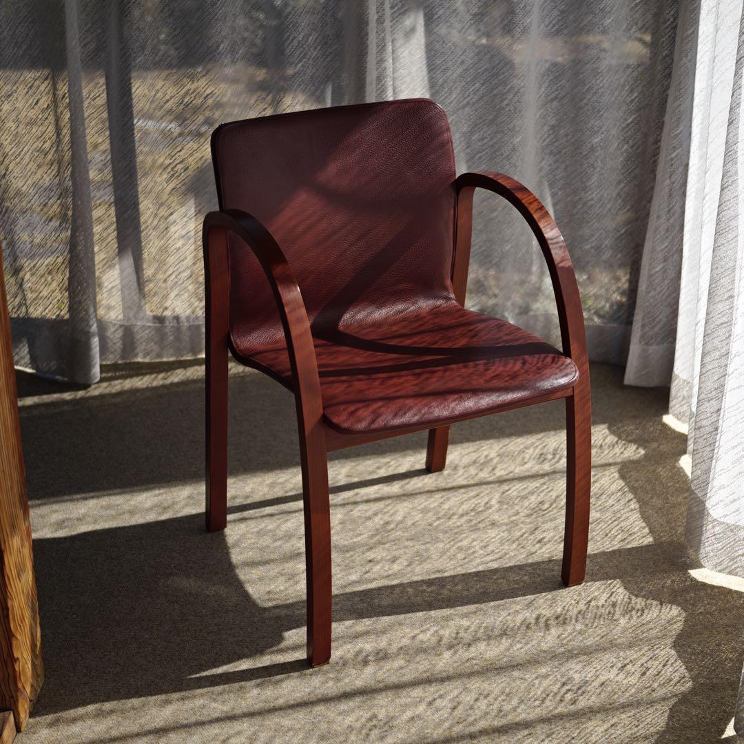 専用 arflex FK CHAIR 本革 アームチェア その4