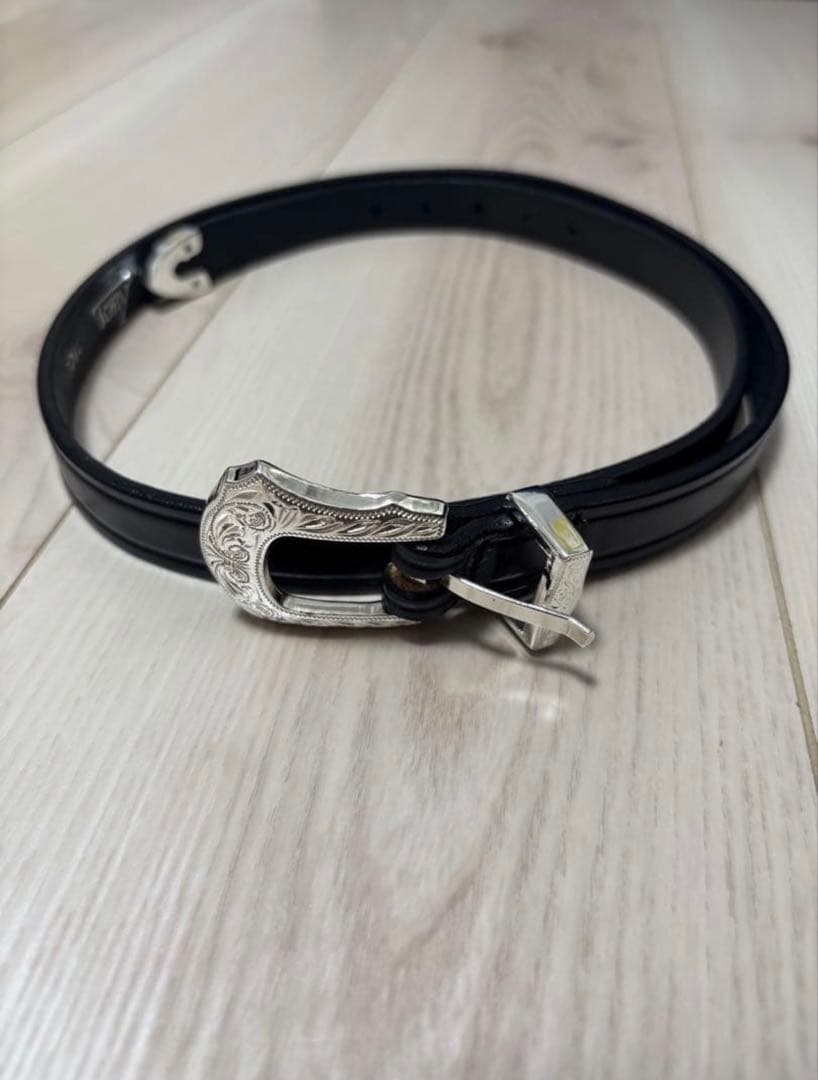 TORY LEATHER WESTERN BELT 32 トリーレザー