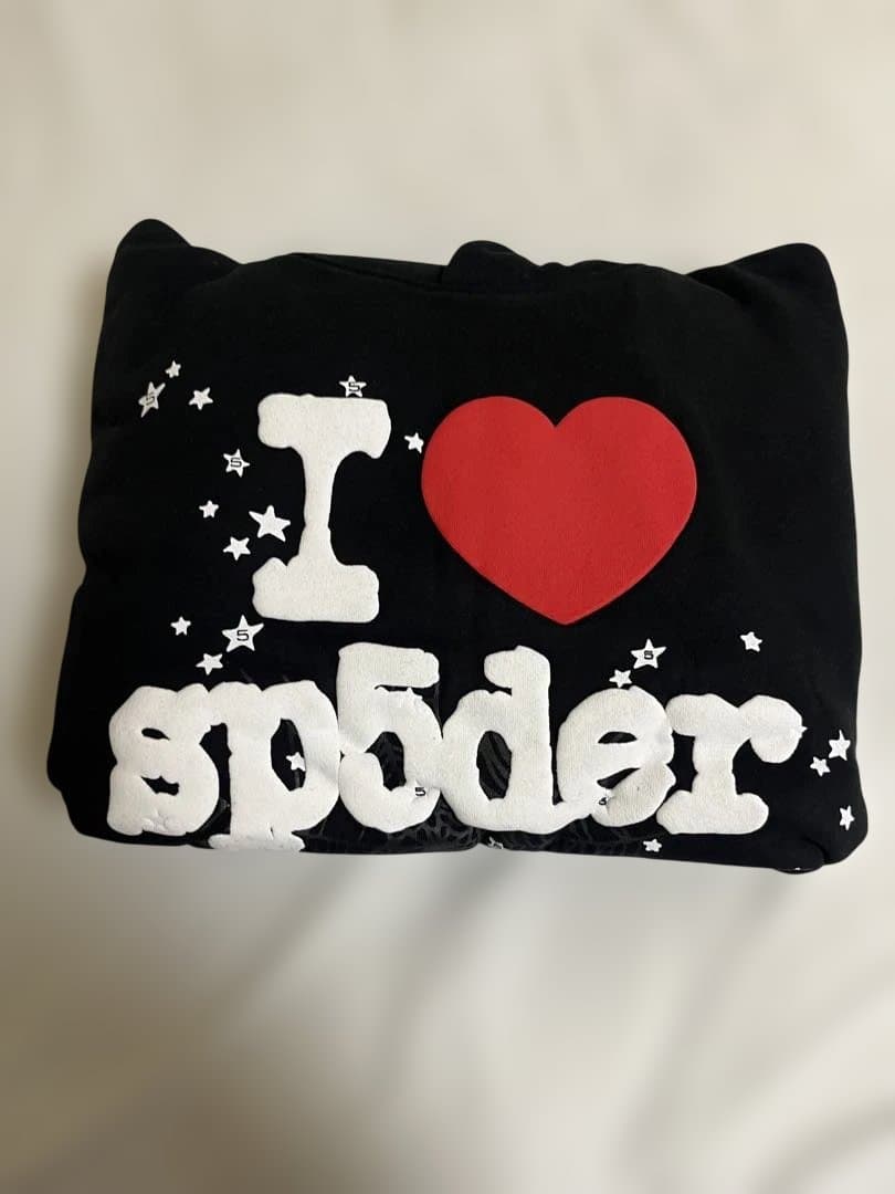 Sp5der I♡sp5der パーカー　ブラック