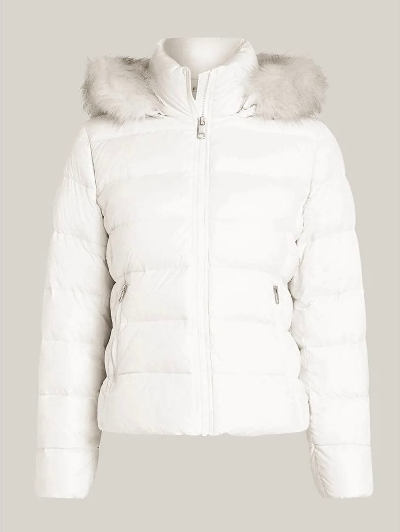   ファー付きグロスダウンジャケット