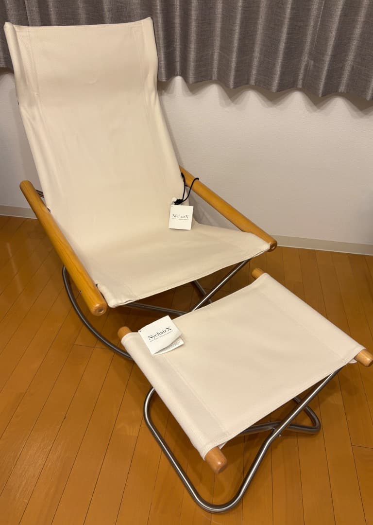 NychairX リクライニングチェアとオットマンセット