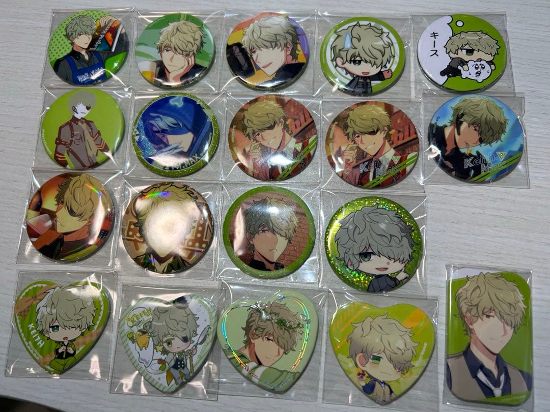 エリオスR キース 缶バッジ 19個セット キース エリオスR 19個セット